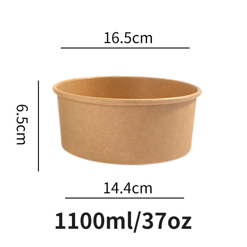 12oz wide paper salad bowl