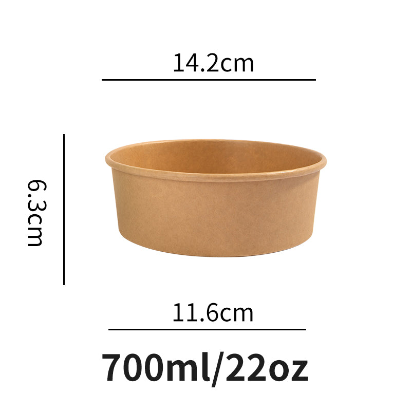 12oz wide paper salad bowl