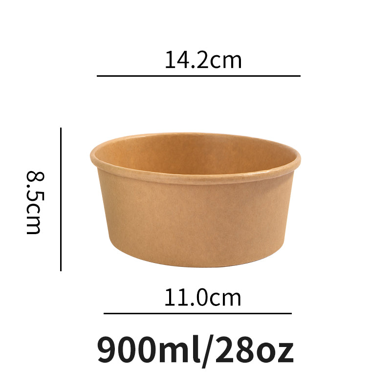 12oz wide paper salad bowl