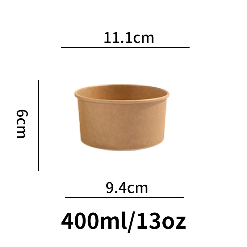12oz wide paper salad bowl