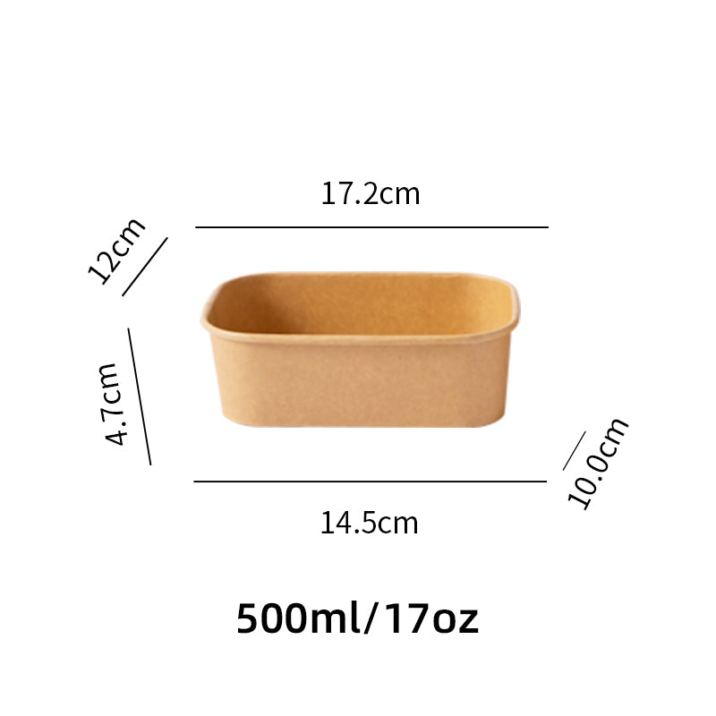500ml paper rectangle container