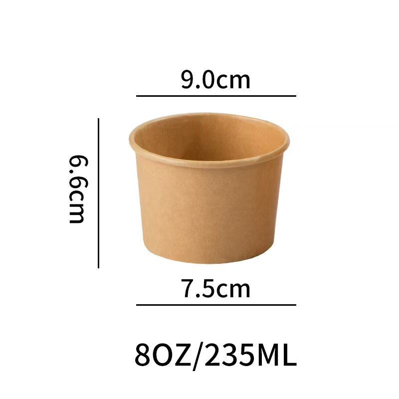 8oz paper container & PP lids