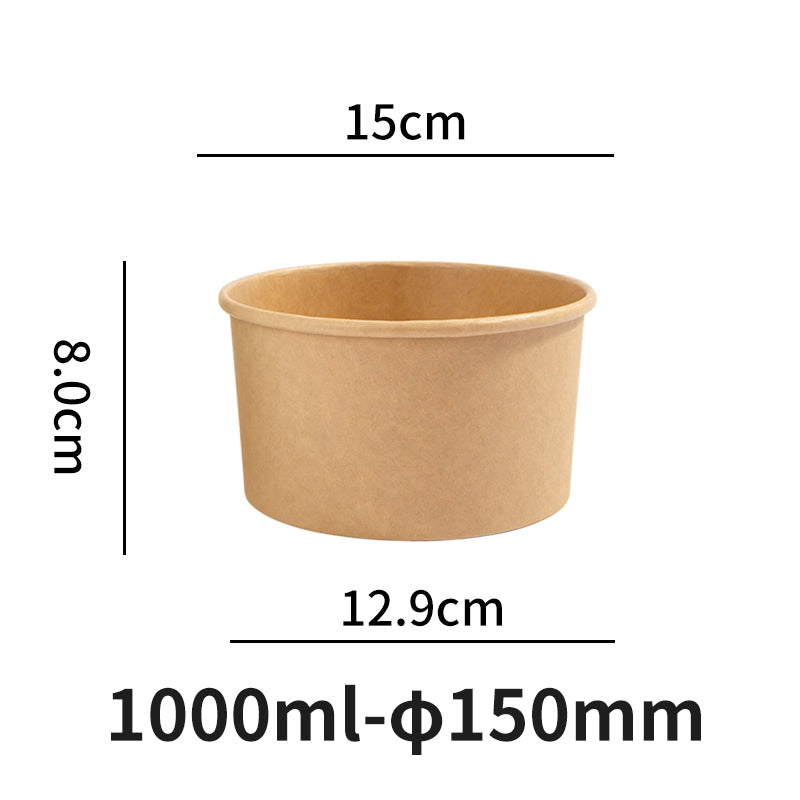 1000ml  paper container & pp lids