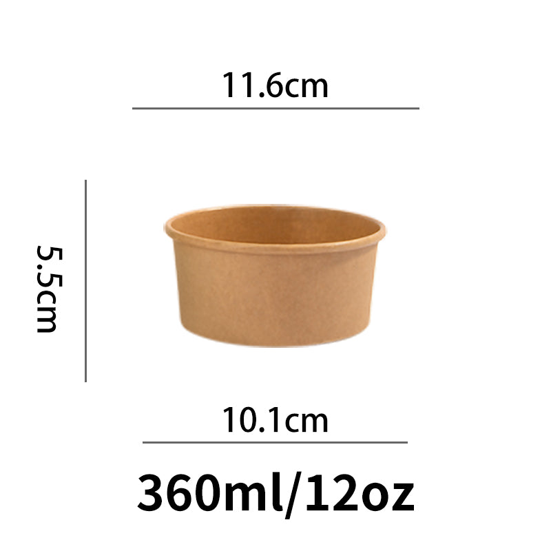 12oz wide paper  salad bowl