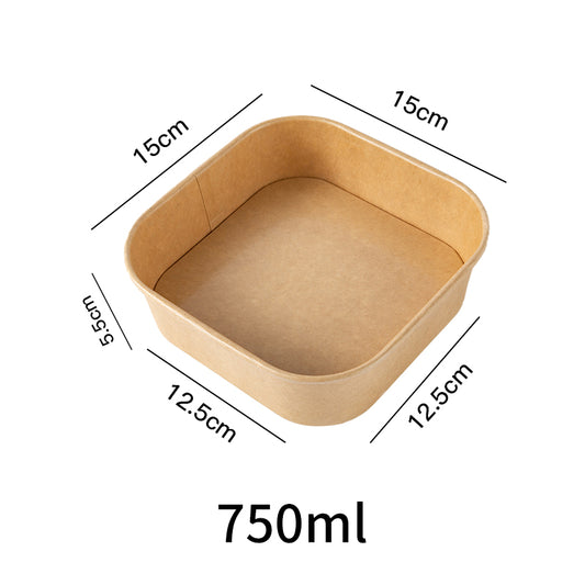 750ml square paper container