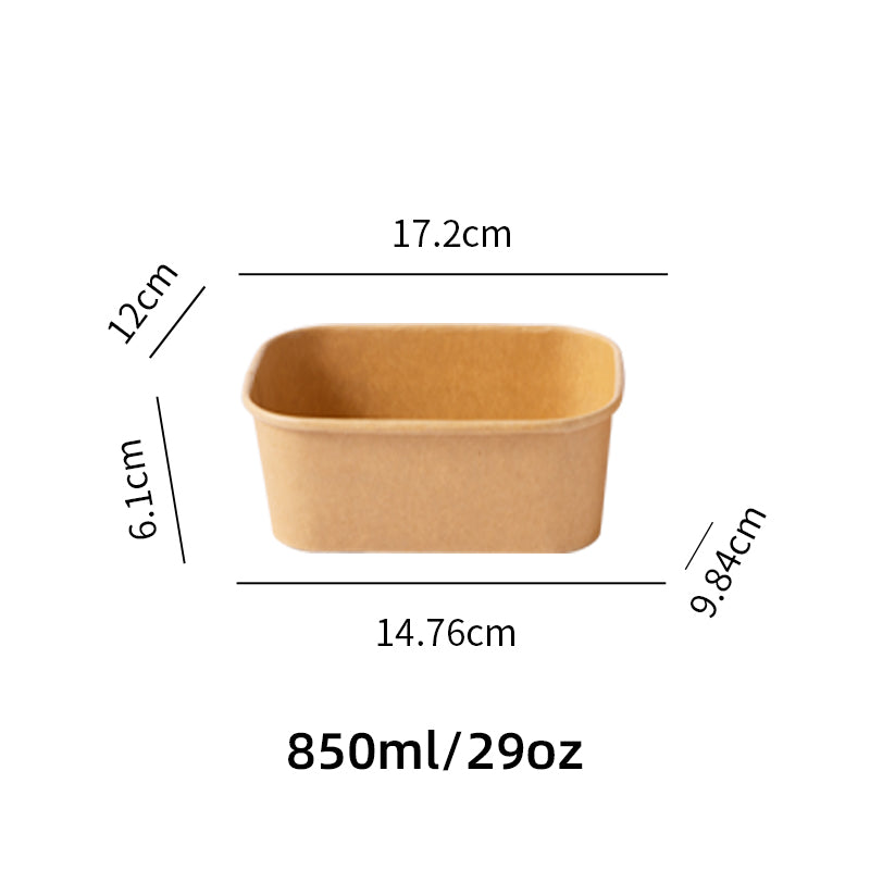 850ml paper rectangle container