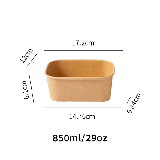 850ml paper rectangle container